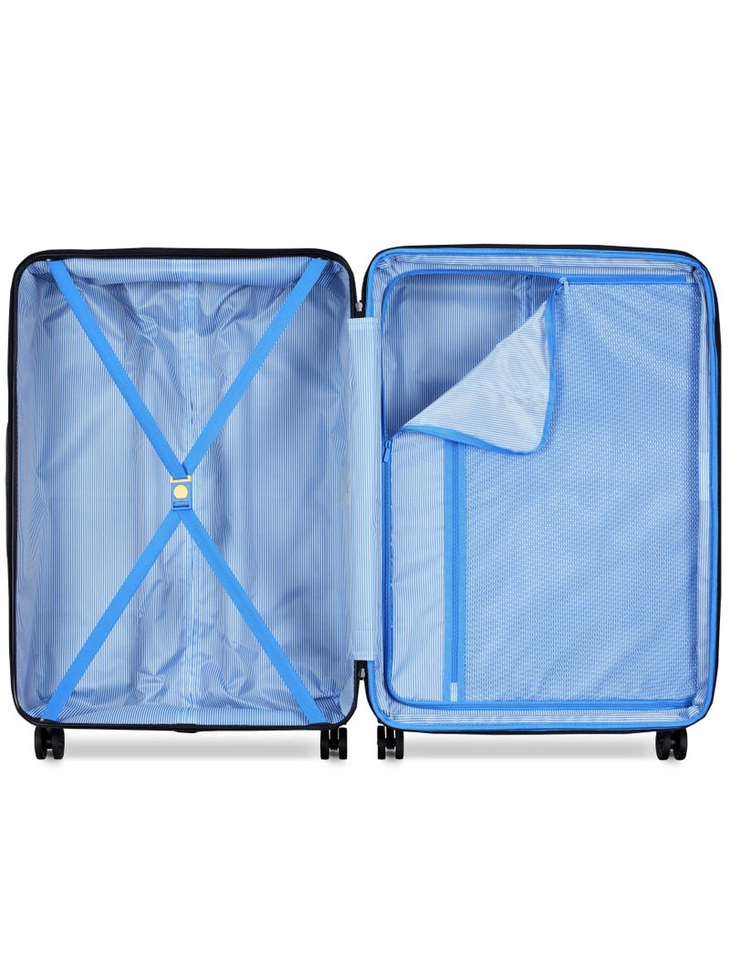 DELSEY Paris camelia 82 cm large 4-double wheeled expandable check-in luggage trolley case - light blue - Image 3